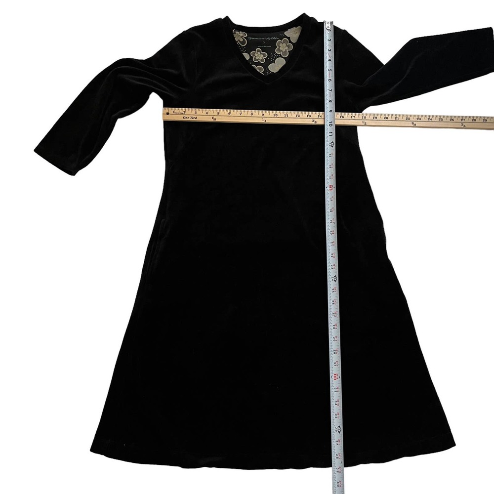 GUDRUN SJODEN LONG SLEEVE BLACK DRESS WITH POCKETS NEW with Tags Women Size S - Picture 9 of 14